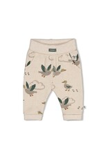 Feetje Broek AOP - Wiggle and Waddle Offwhite melange