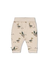 Feetje Broek AOP - Wiggle and Waddle Offwhite melange