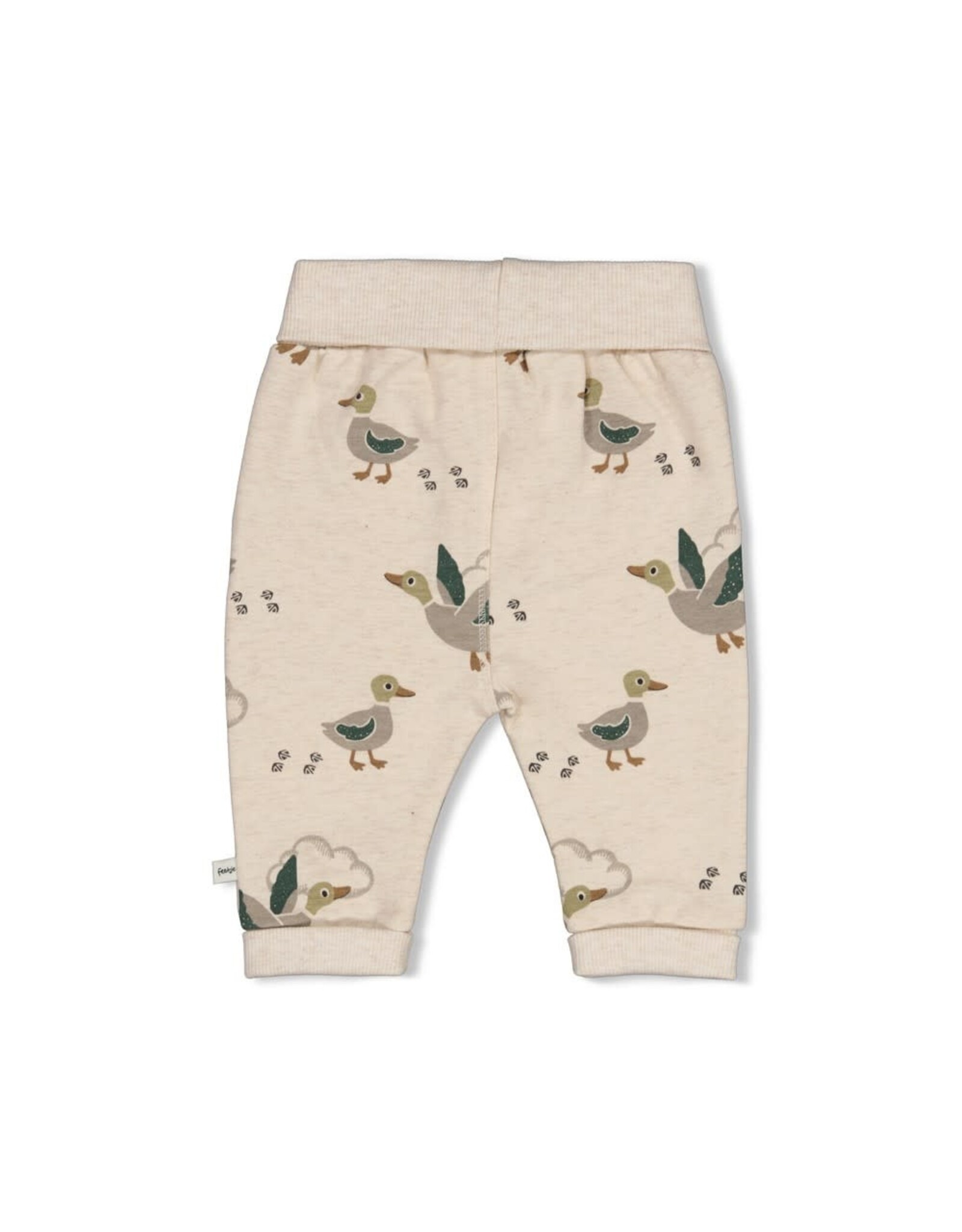 Feetje Broek AOP - Wiggle and Waddle Offwhite melange