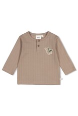Feetje Longsleeve rib - Wiggle and Waddle Grijs