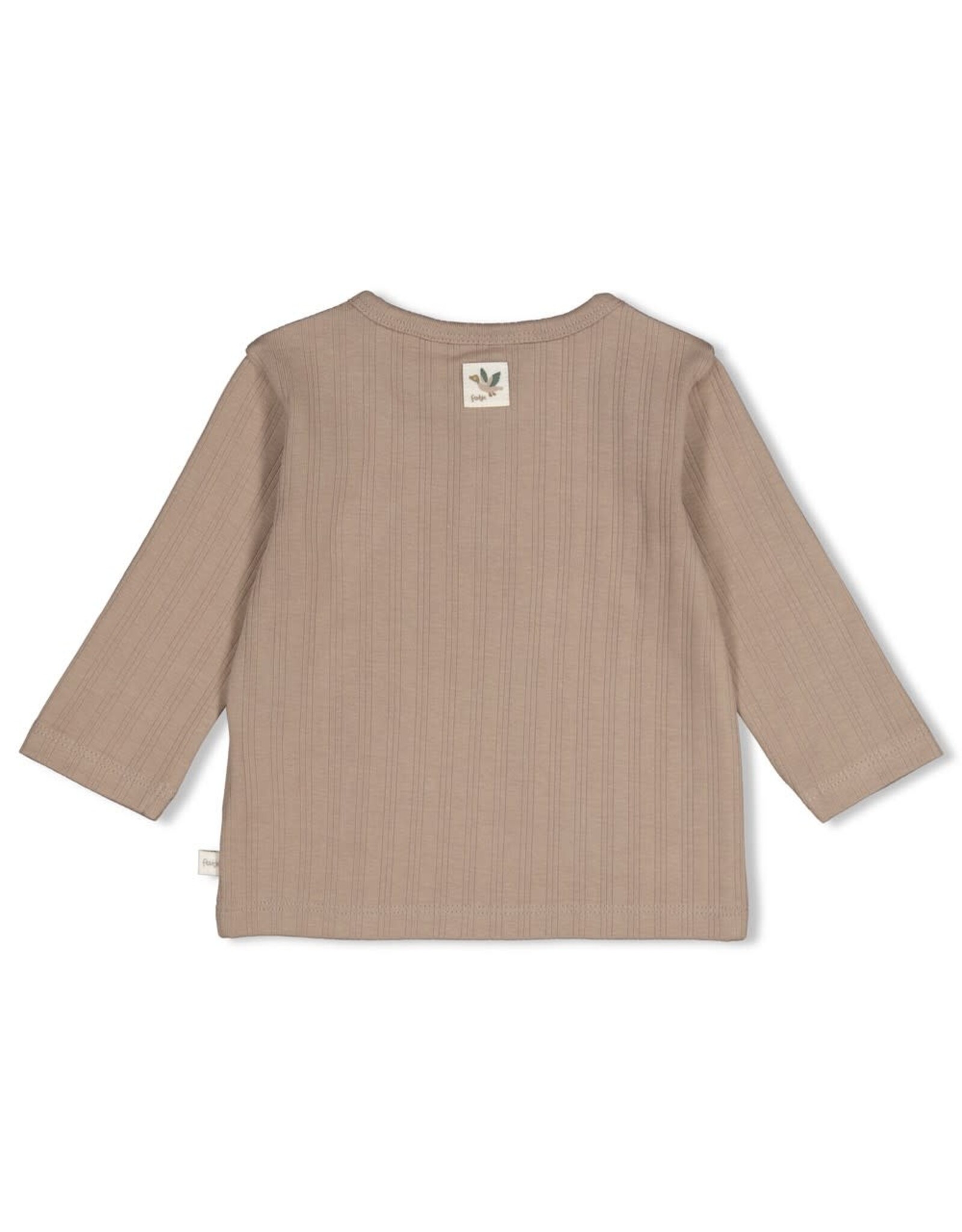 Feetje Longsleeve rib - Wiggle and Waddle Grijs
