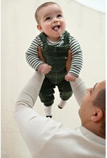 Feetje Longsleeve rib met streep - Wiggle and Waddle Groen
