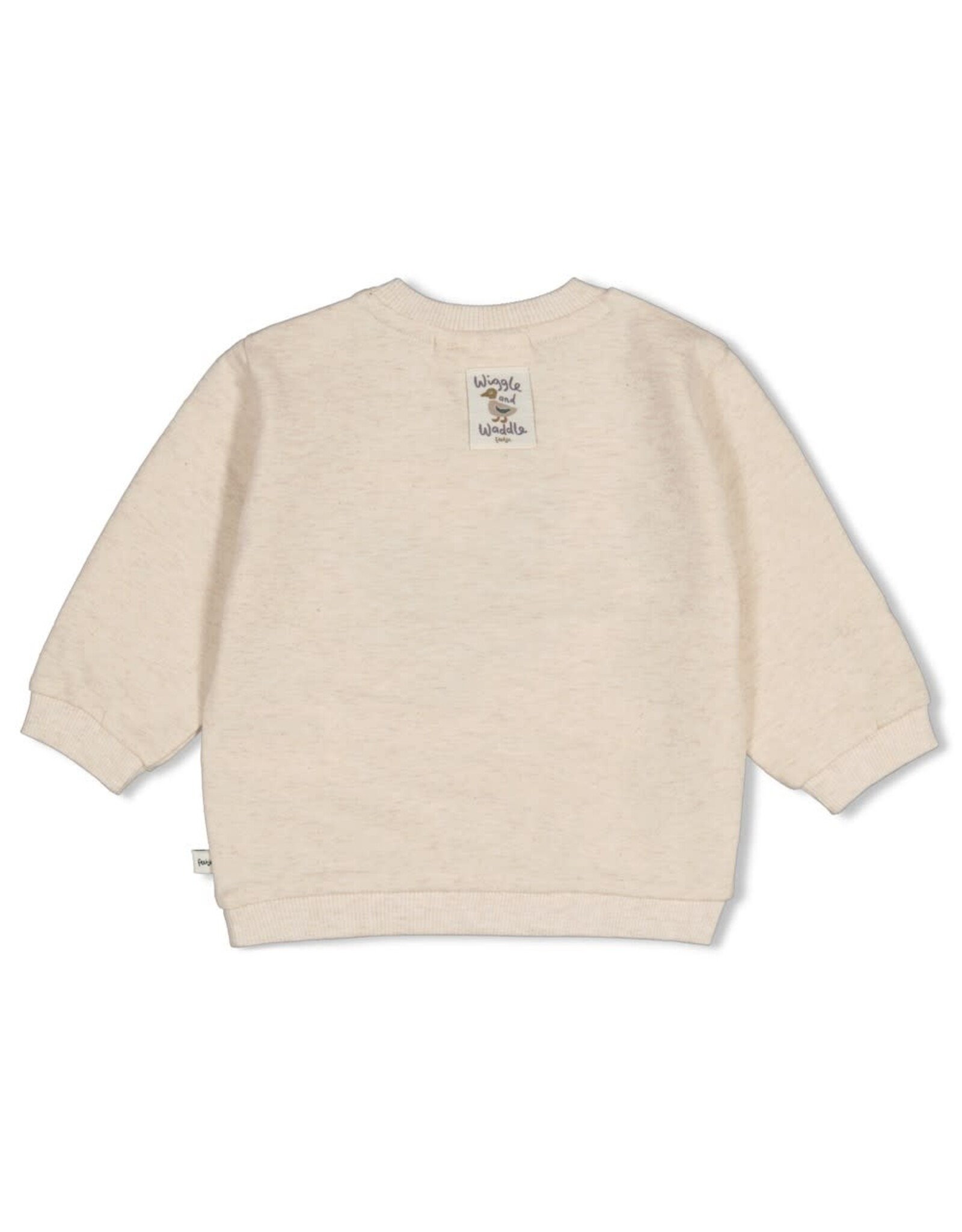 Feetje Sweater - Wiggle and Waddle Offwhite melange