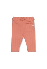 Feetje Legging pointelle rib - Forest Garden Roze