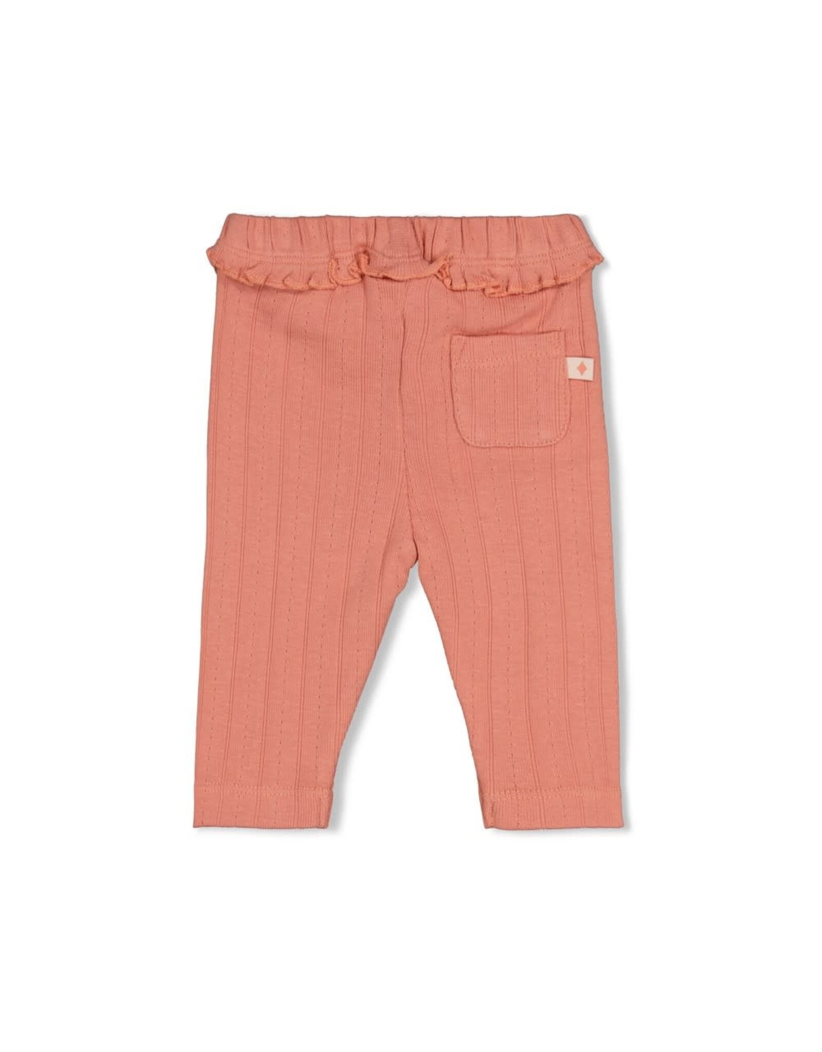 Feetje Legging pointelle rib - Forest Garden Roze