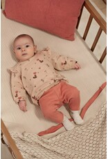 Feetje Legging pointelle rib - Forest Garden Roze
