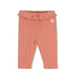 Feetje Legging pointelle rib - Forest Garden Roze