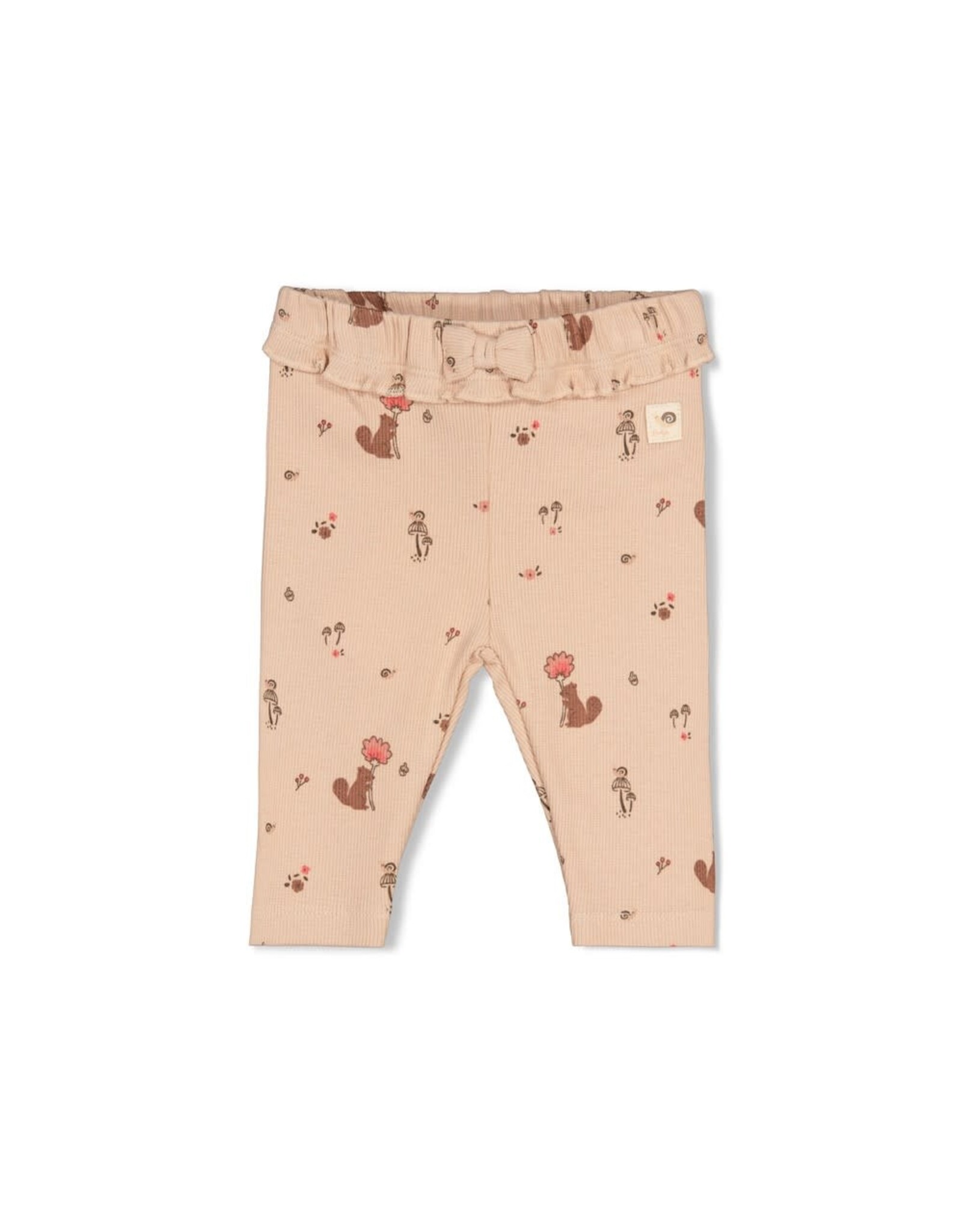 Feetje Legging rib AOP - Forest Garden Zand
