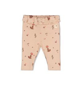 Feetje Legging rib AOP - Forest Garden Zand