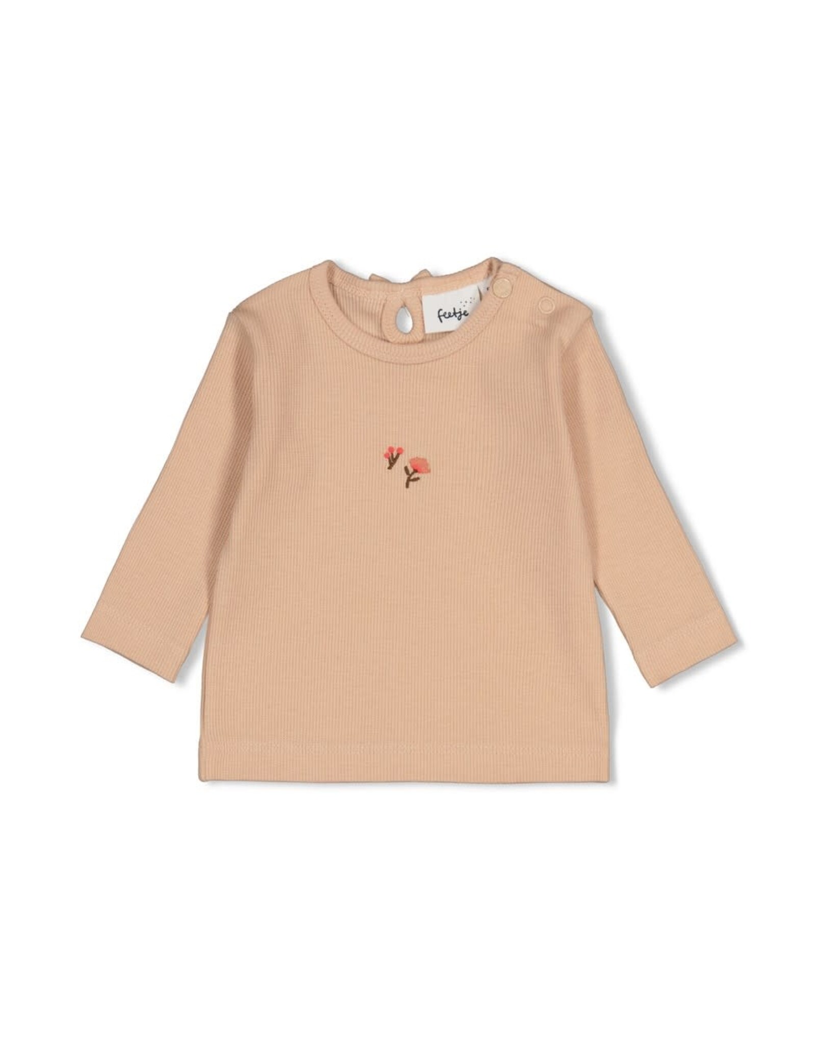 Feetje Longsleeve rib - Forest Garden Zand