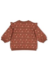 Feetje Sweater AOP relaxed fit - Forest Garden Bruin