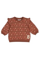 Feetje Sweater AOP relaxed fit - Forest Garden Bruin