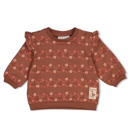 Feetje Sweater AOP relaxed fit - Forest Garden Bruin