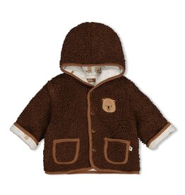 Feetje Omkeerbaar teddy jasje met capuchon - Tiny Timber Tales Bruin
