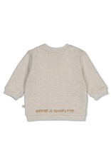 Feetje Sweater - Tiny Timber Tales Grijs melange