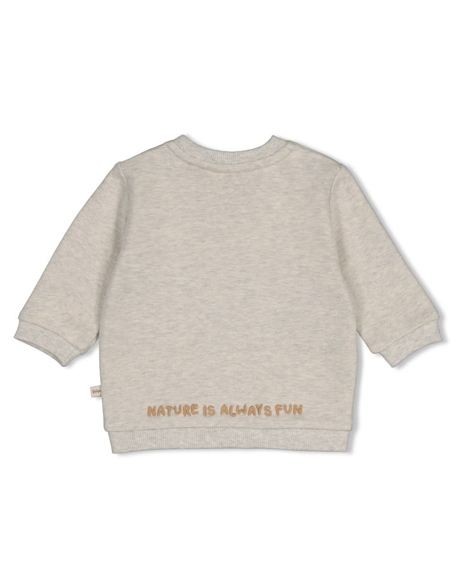 Feetje Sweater - Tiny Timber Tales Grijs melange