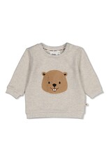 Feetje Sweater - Tiny Timber Tales Grijs melange