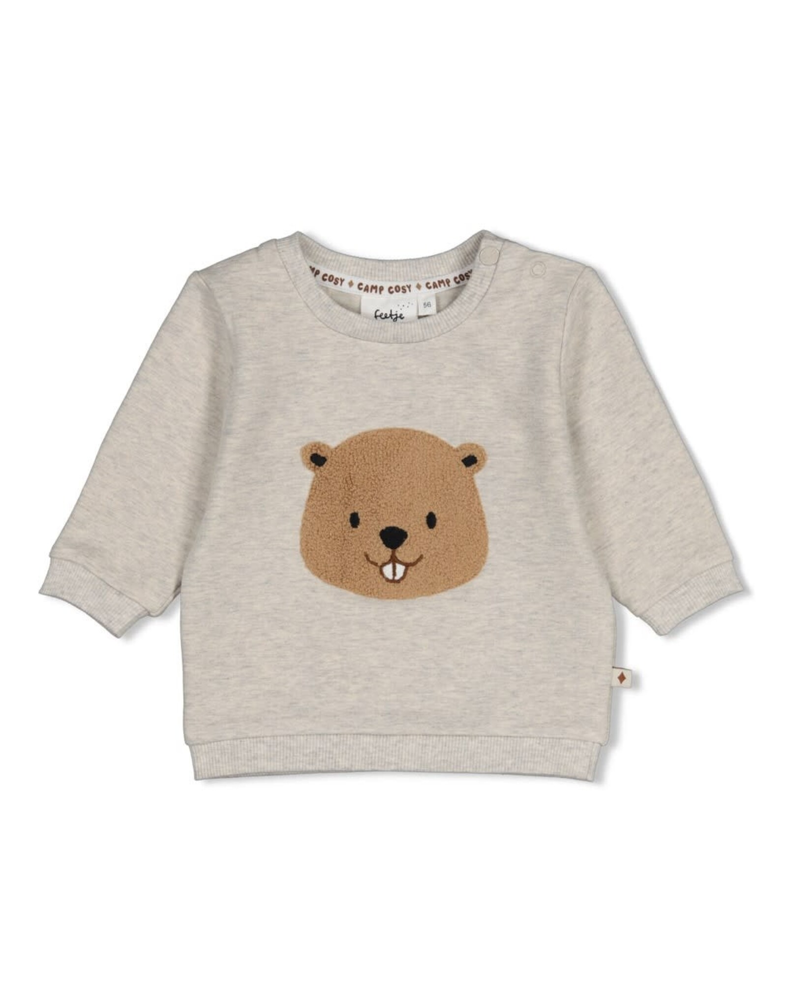 Feetje Sweater - Tiny Timber Tales Grijs melange
