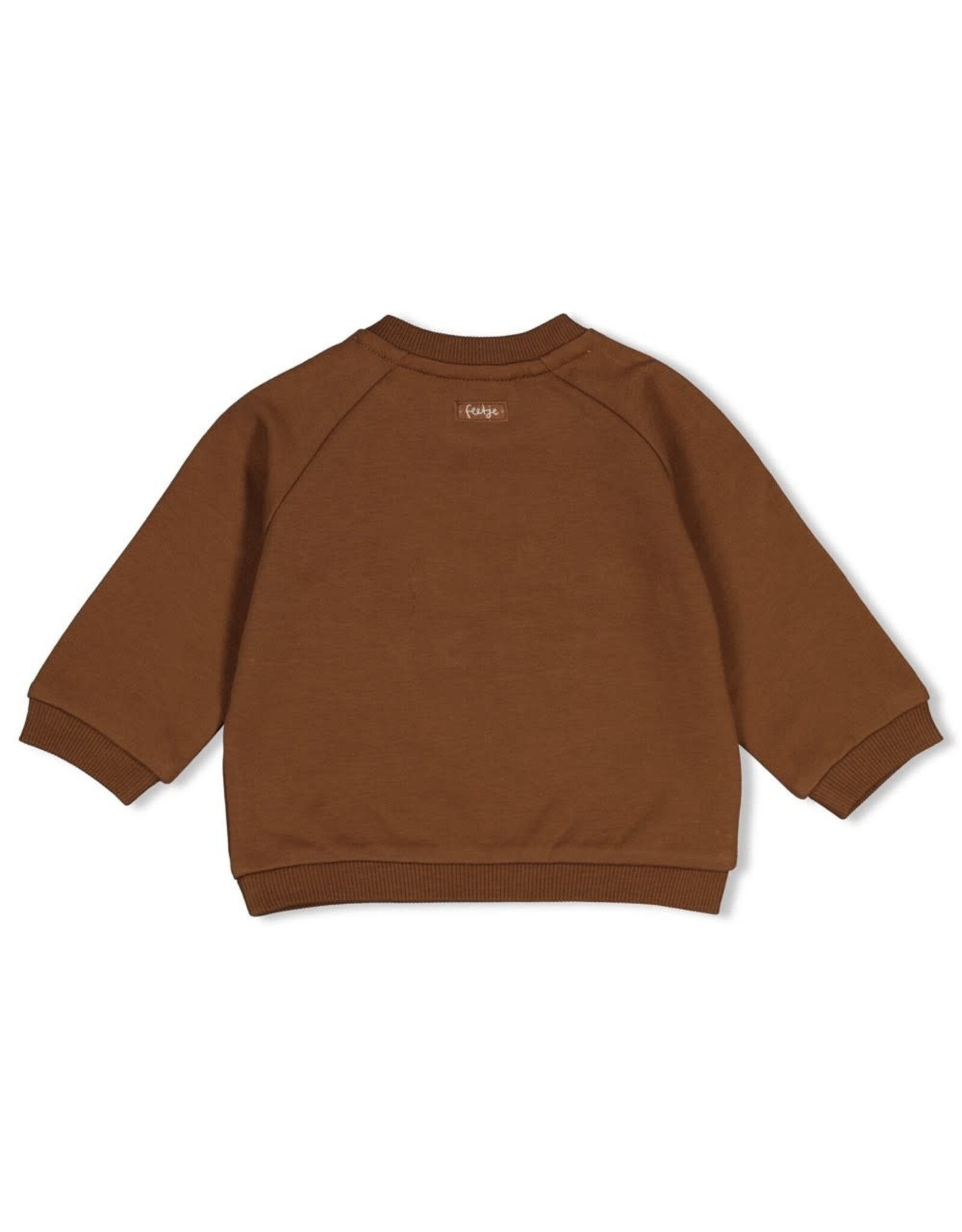 Feetje Sweater relaxed fit - Tiny Timber Tales Bruin