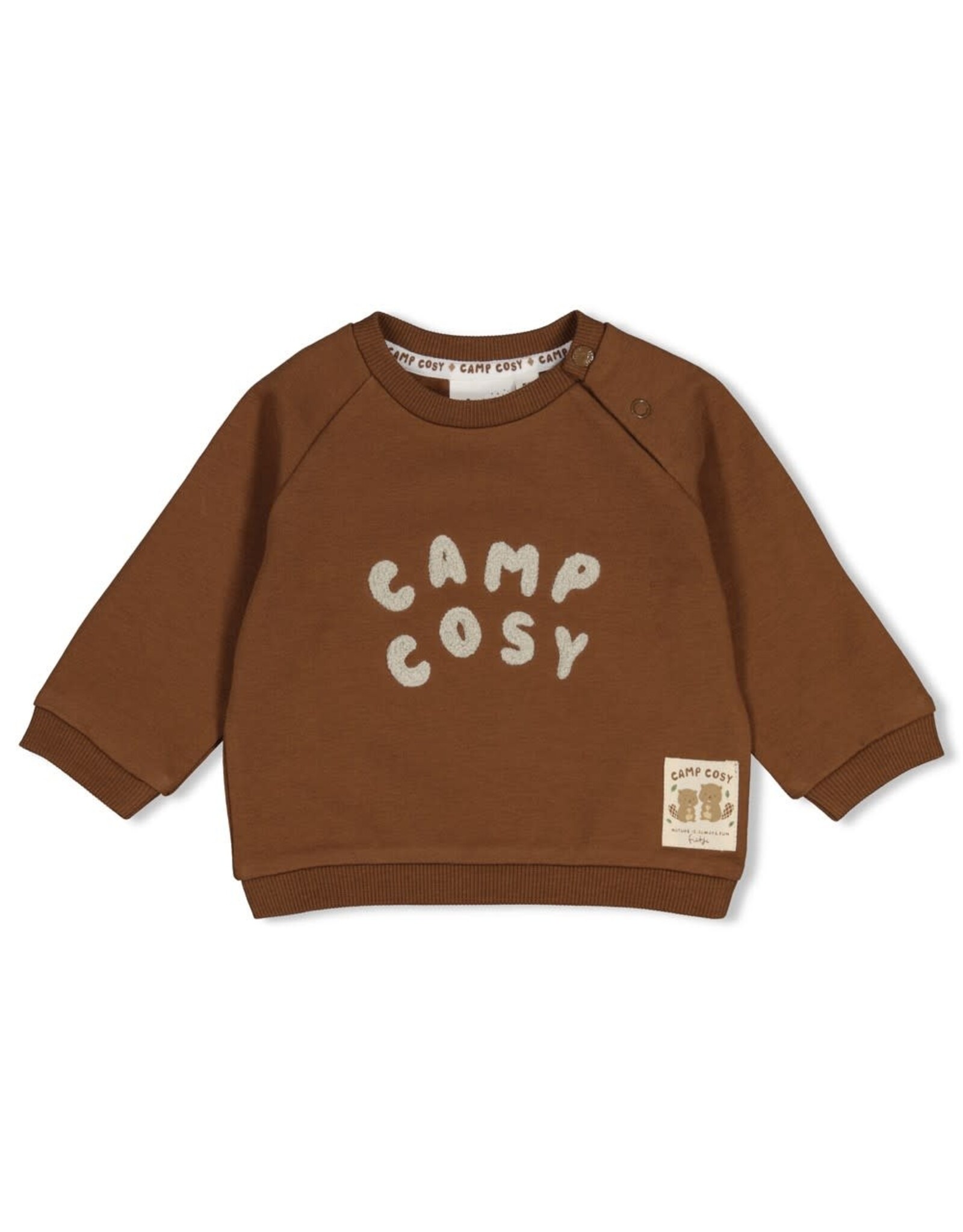 Feetje Sweater relaxed fit - Tiny Timber Tales Bruin