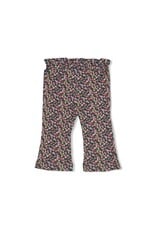 Feetje Flare broek rib AOP - Afternoon Tea Groen