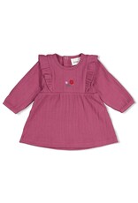 Feetje Jurk rib - Afternoon Tea Berry