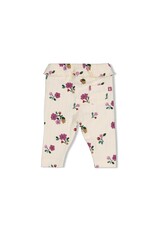 Feetje Legging rib AOP - Afternoon Tea Creme