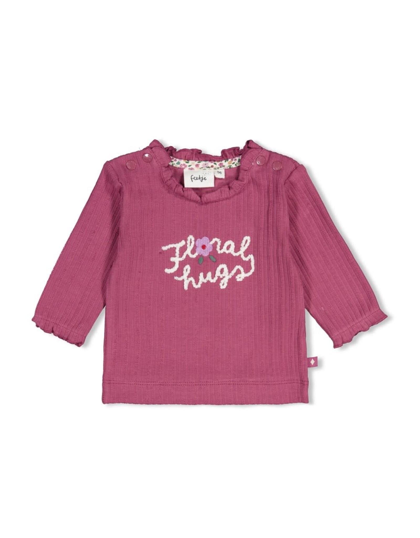 Feetje Longsleeve rib - Afternoon Tea Berry