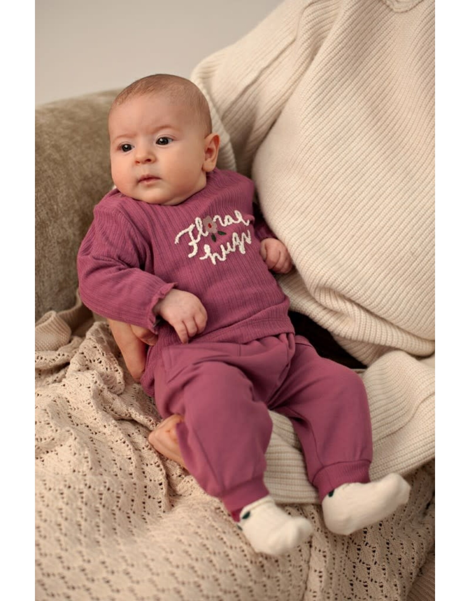 Feetje Longsleeve rib - Afternoon Tea Berry