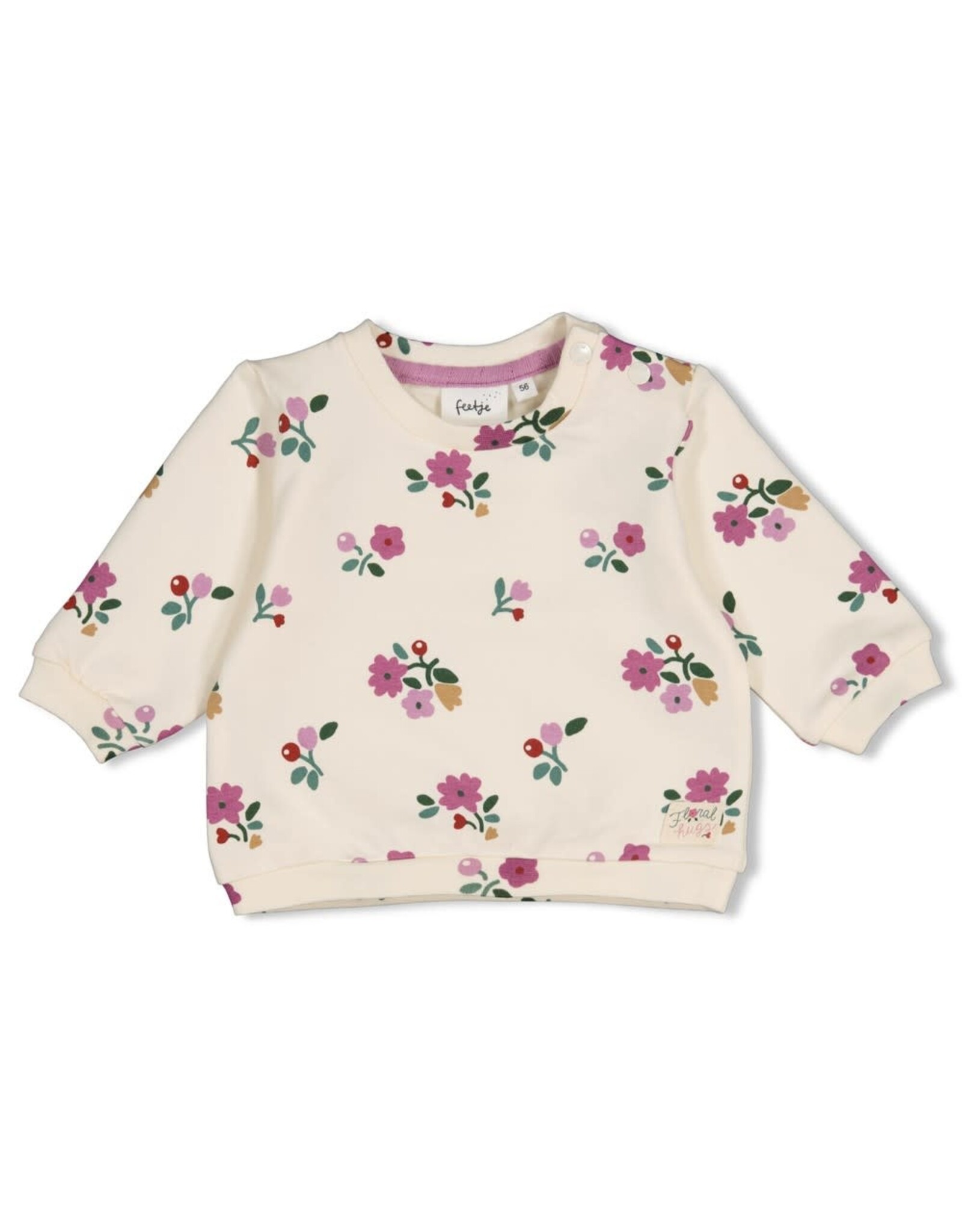 Feetje Sweater AOP - Afternoon Tea Creme