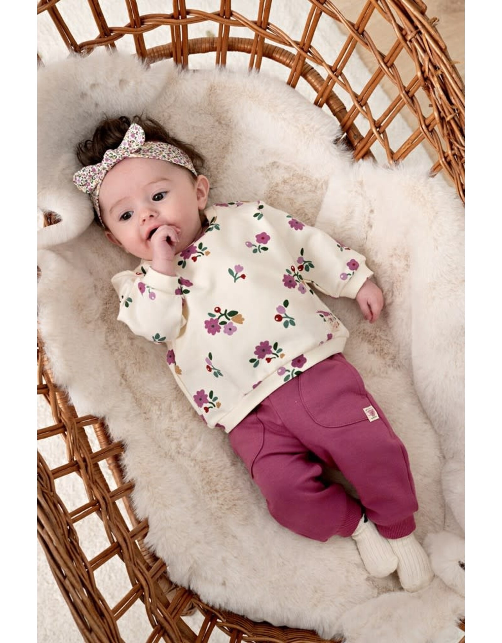 Feetje Sweater AOP - Afternoon Tea Creme