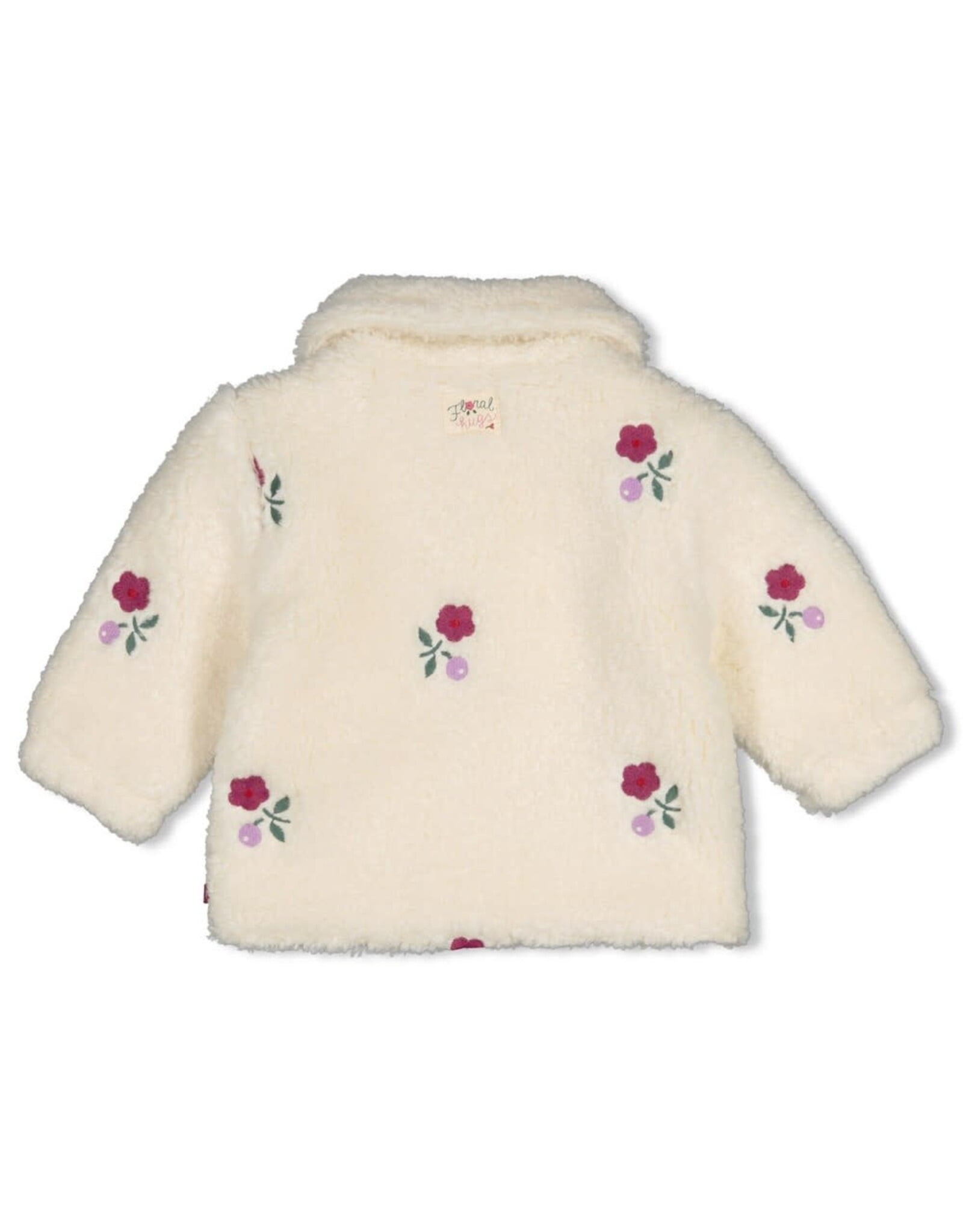 Feetje Teddy jasje met borduursels - Afternoon Tea Creme