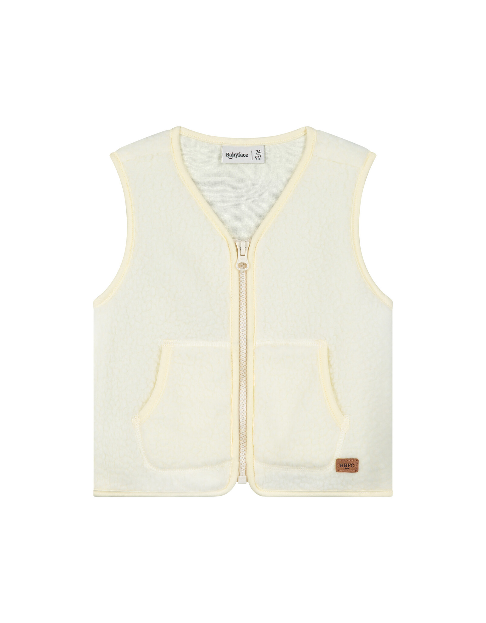 BABYFACE baby boys sleeveless cardigan Pebble