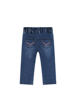 BABYFACE baby girls denim pants paperbag Dark blue denim