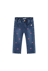BABYFACE baby girls denim pants paperbag Dark blue denim
