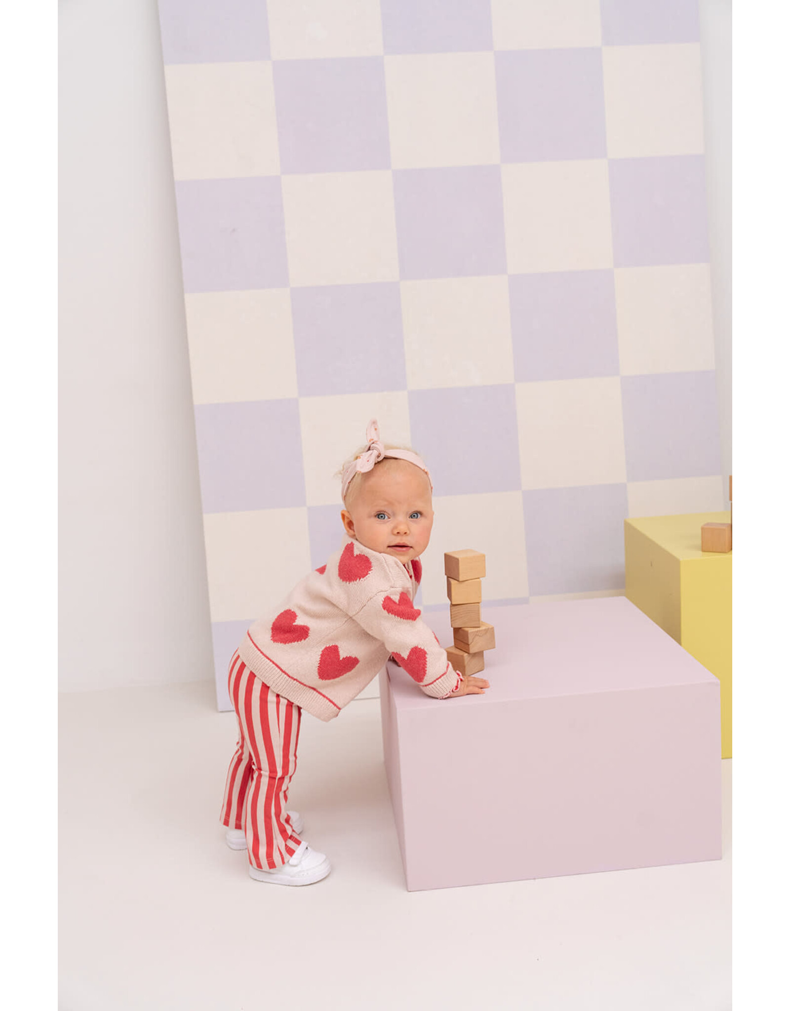 BABYFACE baby girls pants flared Light pink