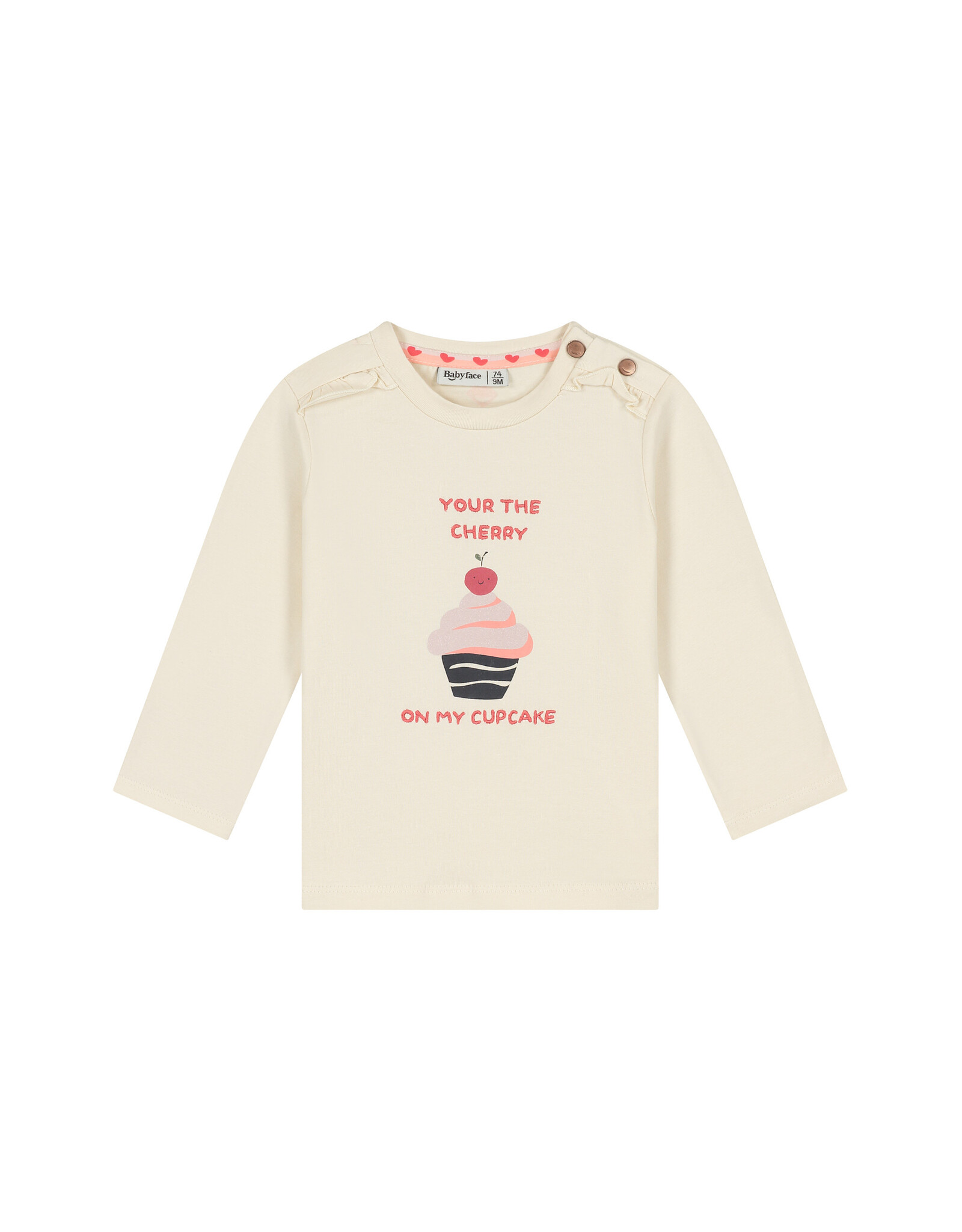BABYFACE baby girls t-shirt long sleeve Cream
