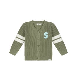 Stains & Stories boys cardigan Army