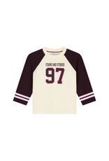 Stains & Stories girls t-shirt long sleeve Wine Red