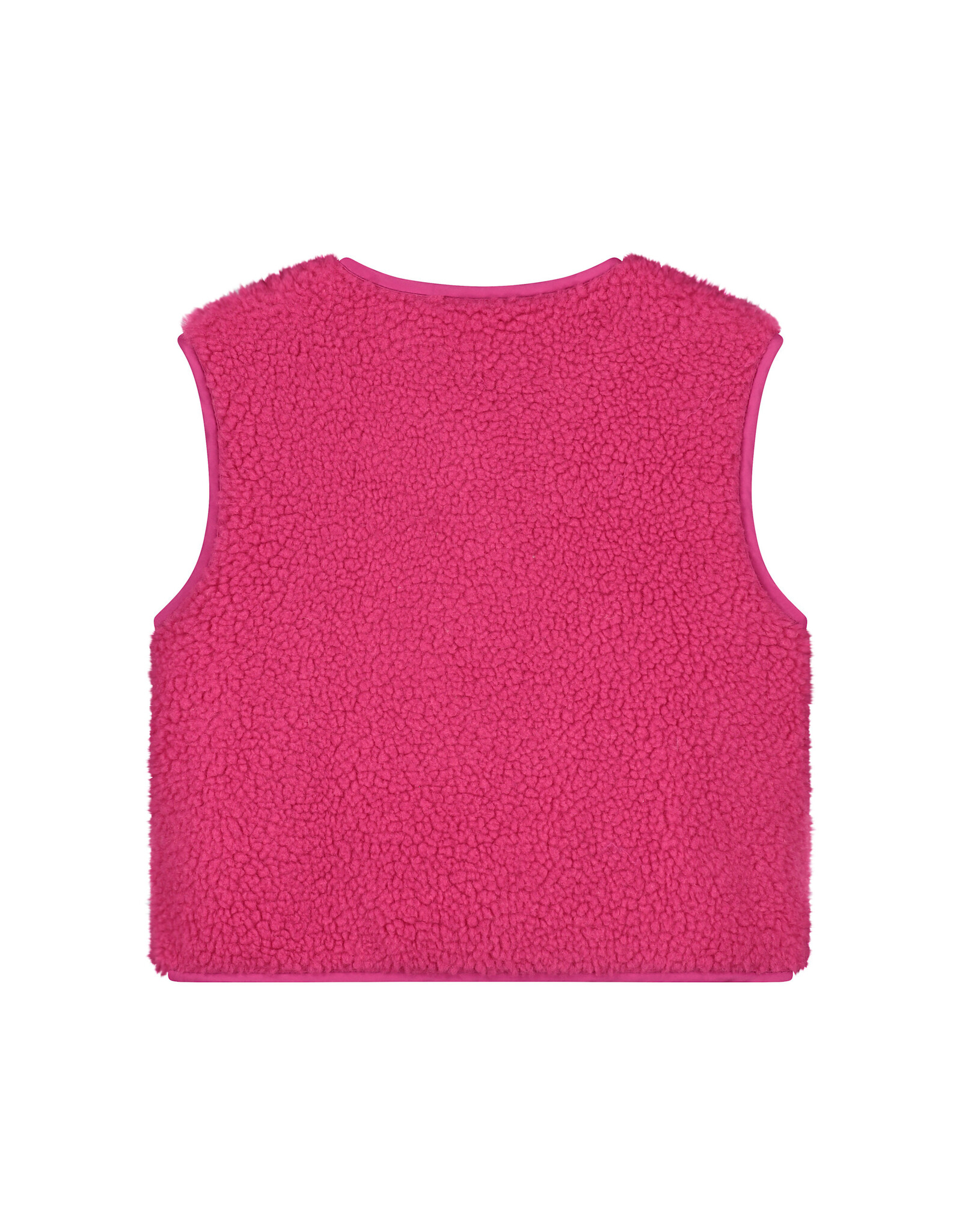Stains & Stories girls teddy gilet Magenta