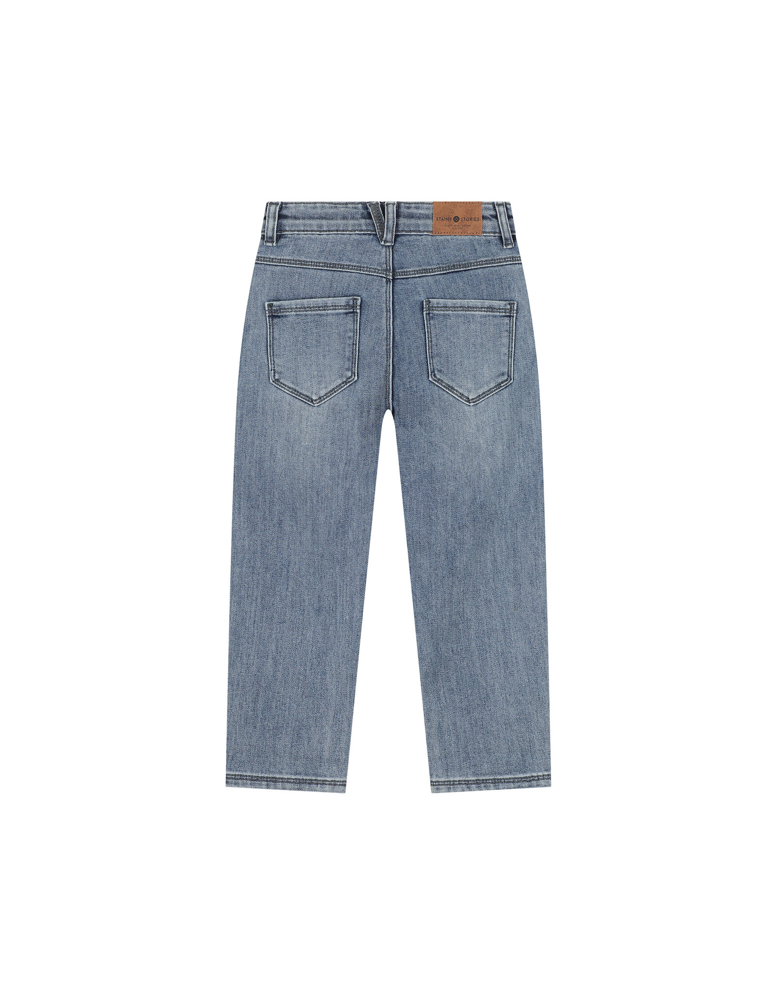 Stains & Stories boys denim wide fit Blue Blue Denim