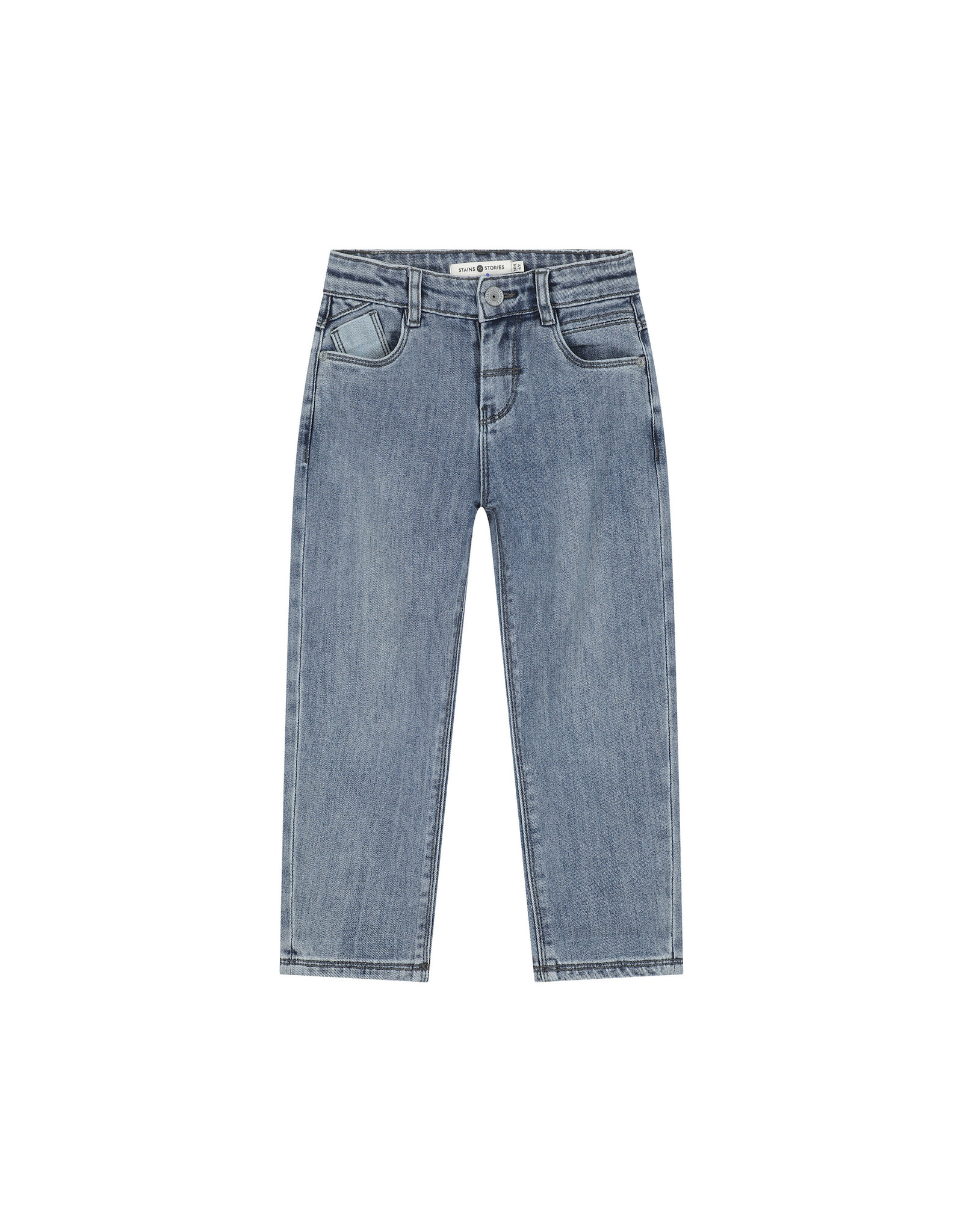 Stains & Stories boys denim wide fit Blue Blue Denim