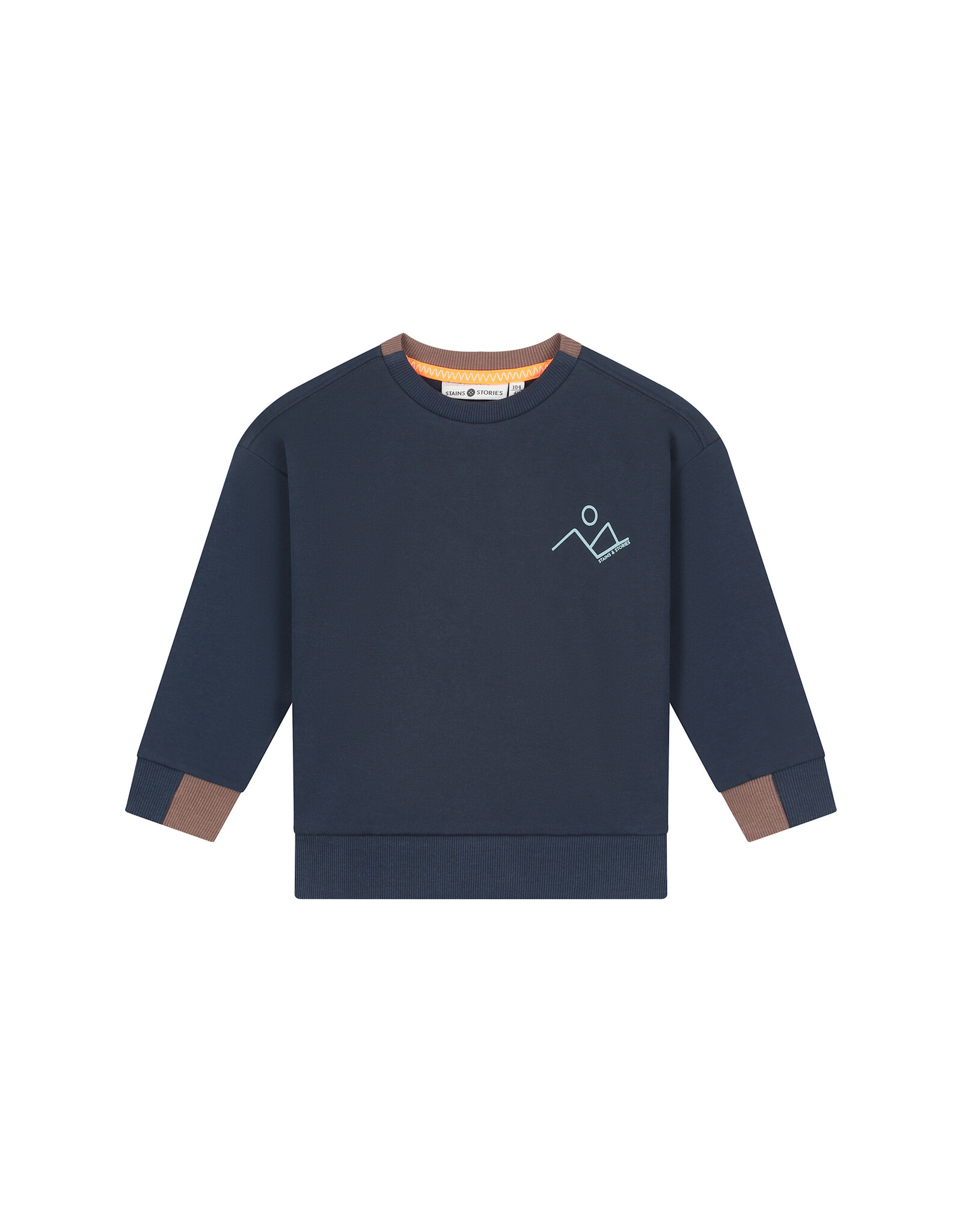 Stains & Stories boys sweat shirt Indigo