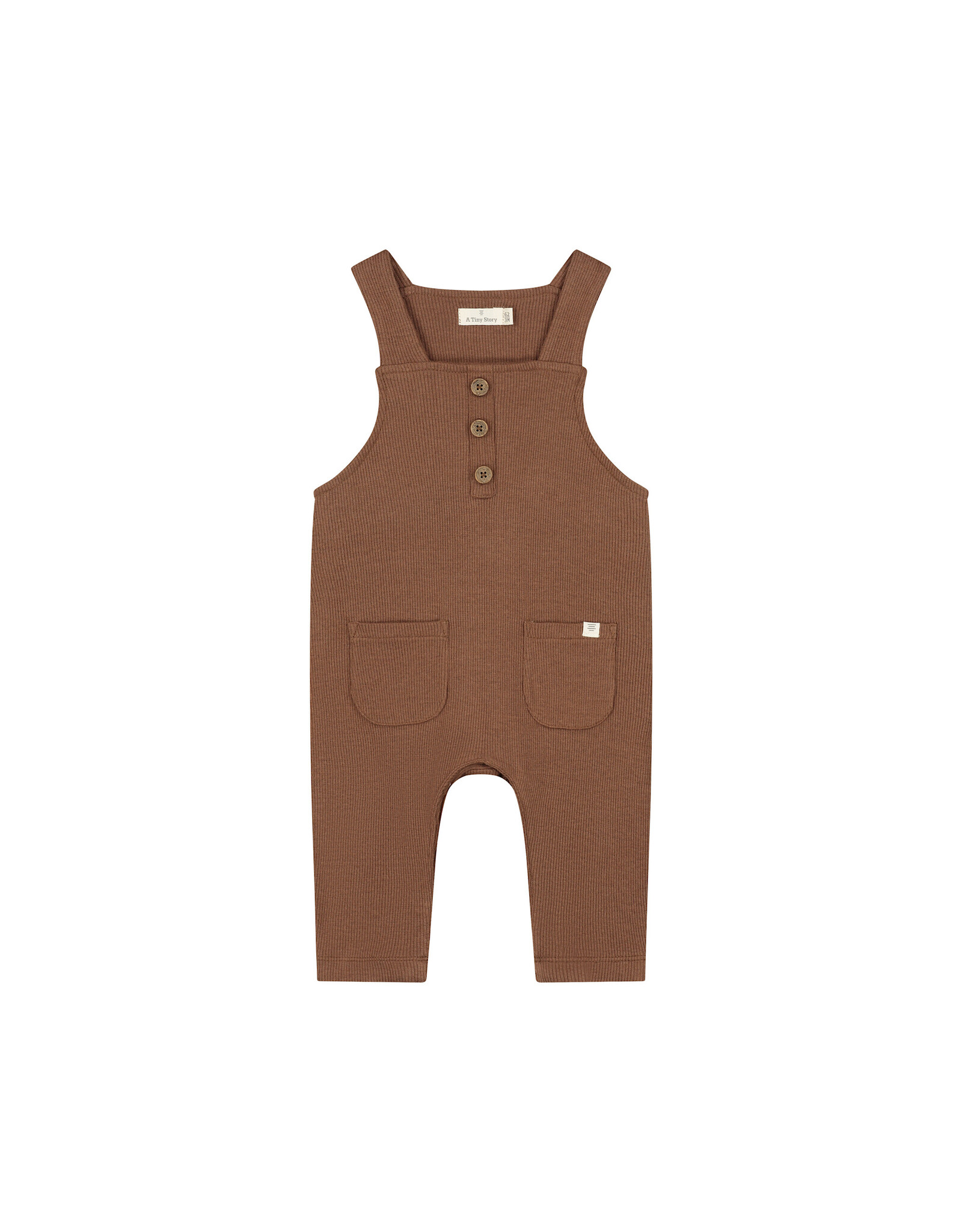 A Tiny Story baby dungaree Coffee W26