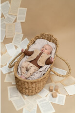 A Tiny Story baby t-shirt long sleeve Coffee