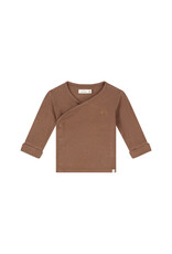 A Tiny Story baby t-shirt long sleeve Coffee