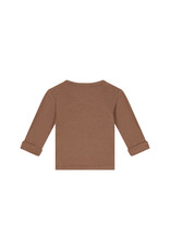 A Tiny Story baby t-shirt long sleeve Coffee