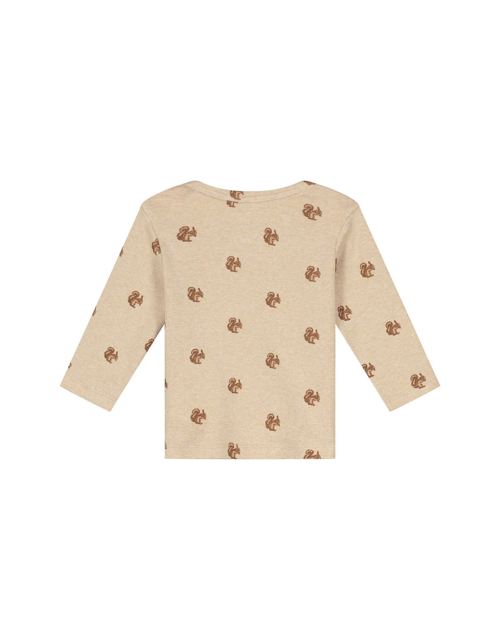A Tiny Story baby t-shirt long sleeve Beige melange W26