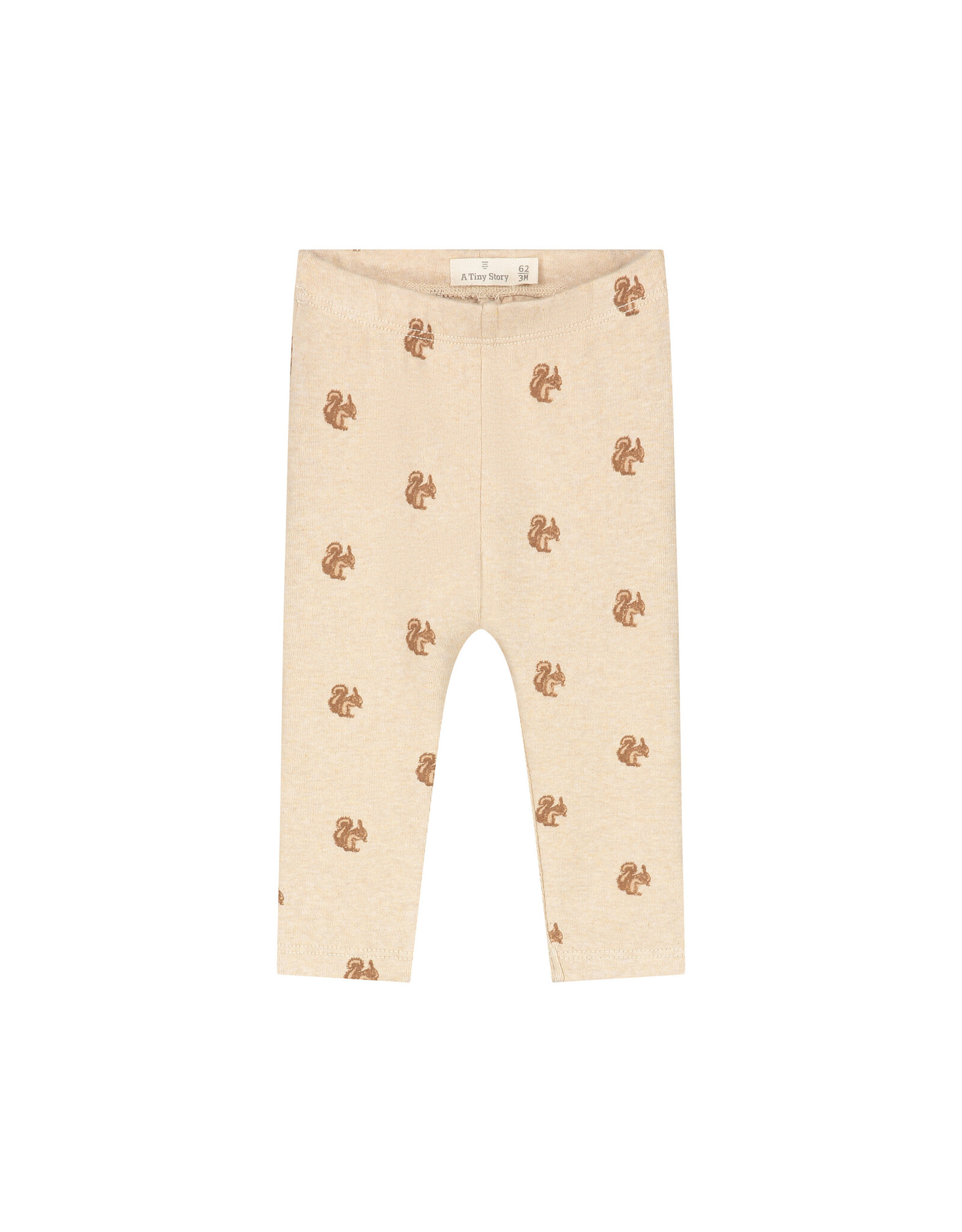 A Tiny Story baby pants Beige melange - W26