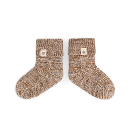 A Tiny Story baby slippers Ivory W26